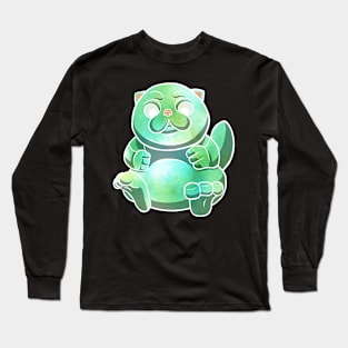 Galaxy Cute Fat Cat Long Sleeve T-Shirt